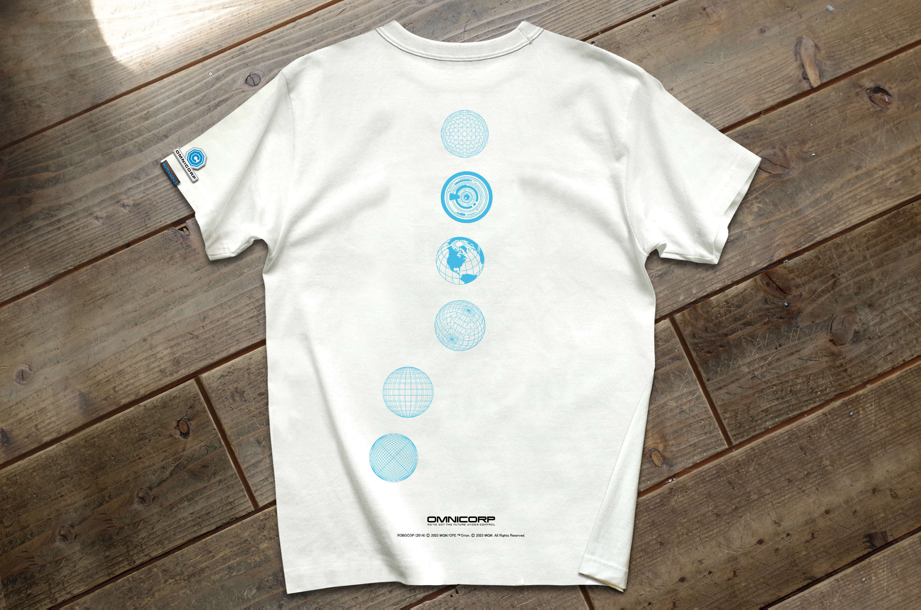 映画『ロボコップ』オムニ社Tシャツ1背面up1