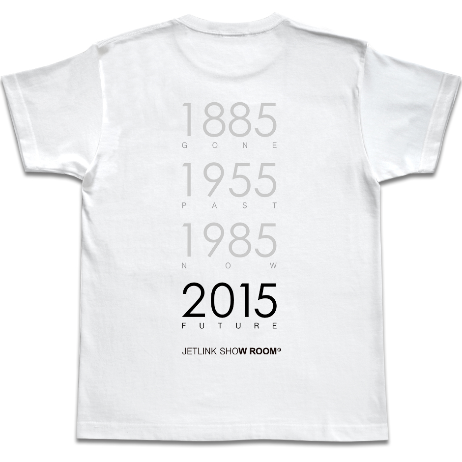 映画バックトゥザフューチャー2015 FUTURE Tシャツ背面1